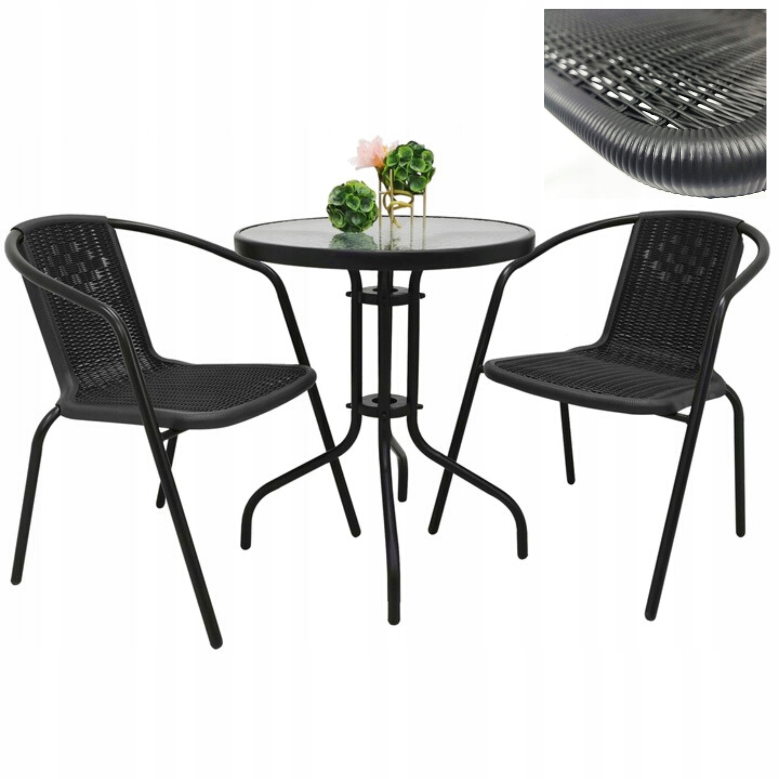 Sada zahradního nábytku 2 x židle Stůl s dlouhou životností