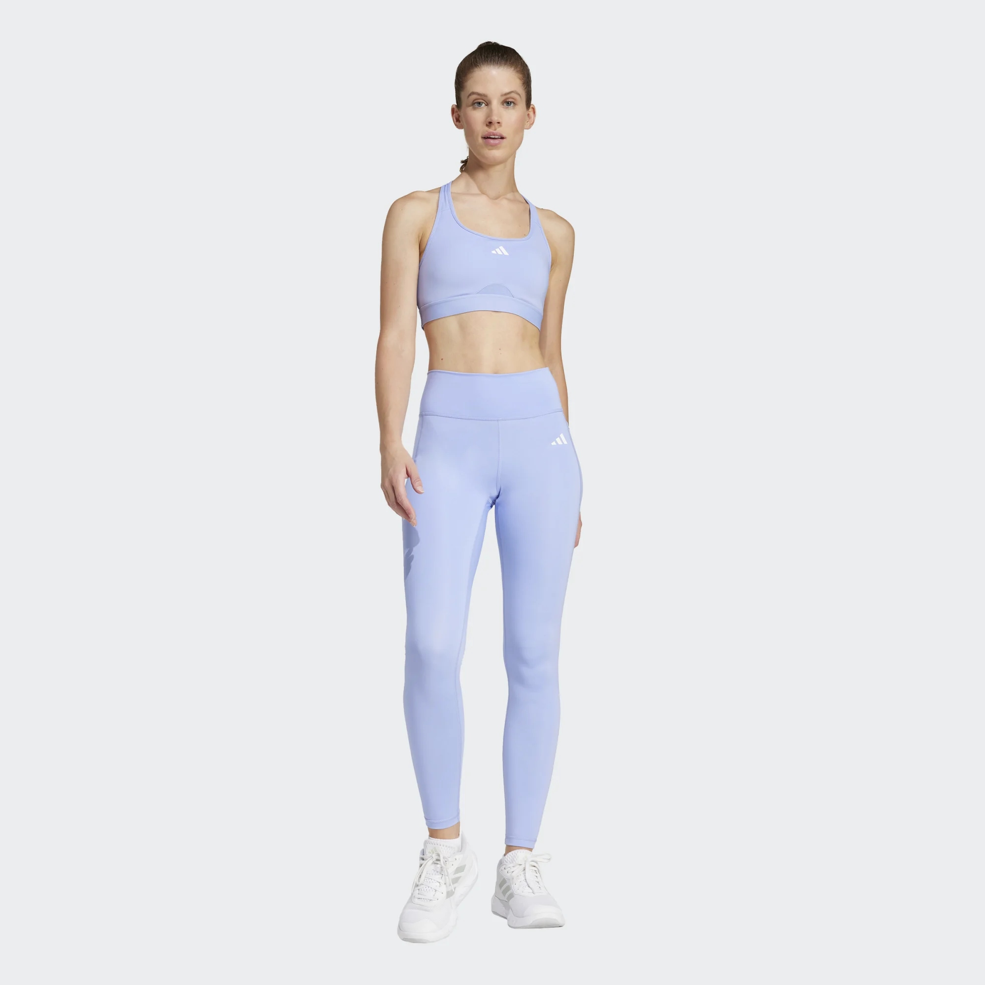 Adidas Sportovní tréninkové legíny vysokého střihu modré IX5019 vel. L