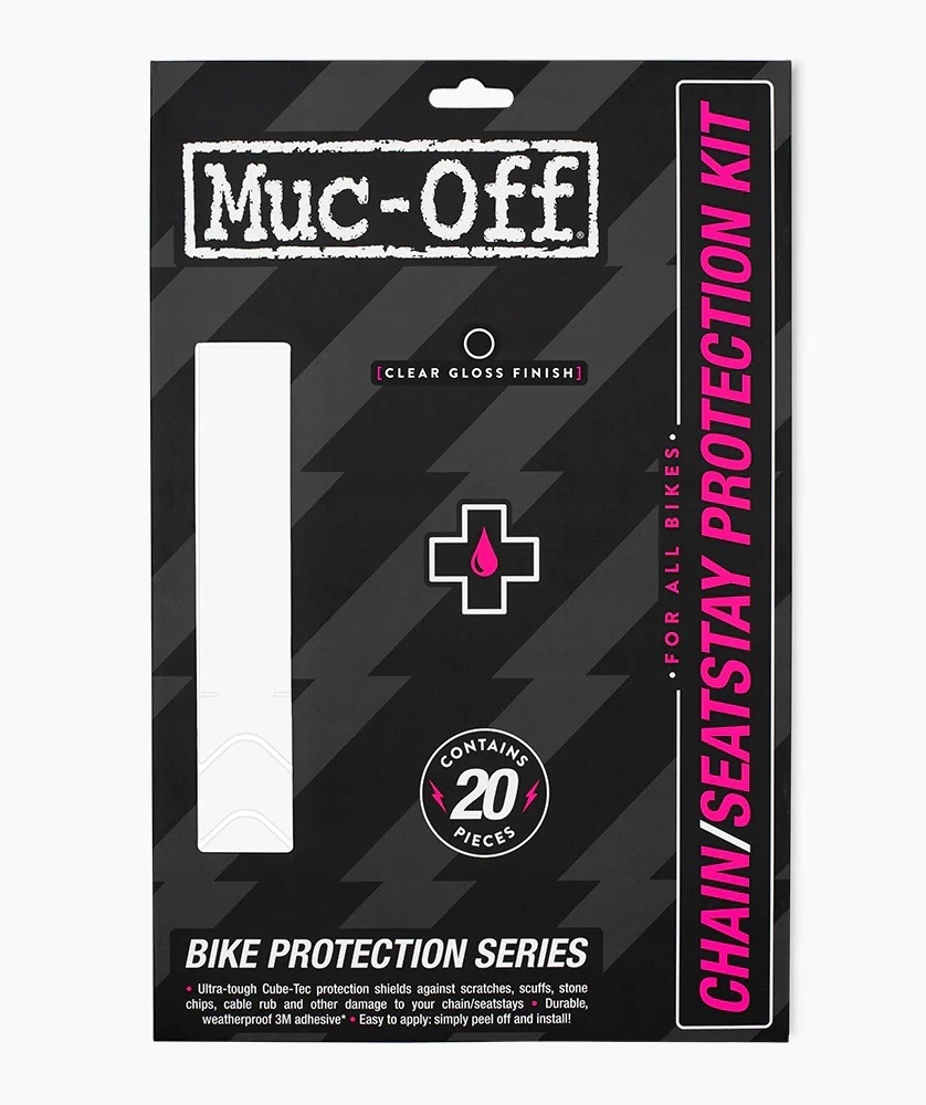 Muc-Off zestaw folii Chain/Seatstay Protection Kit Clear Gloss