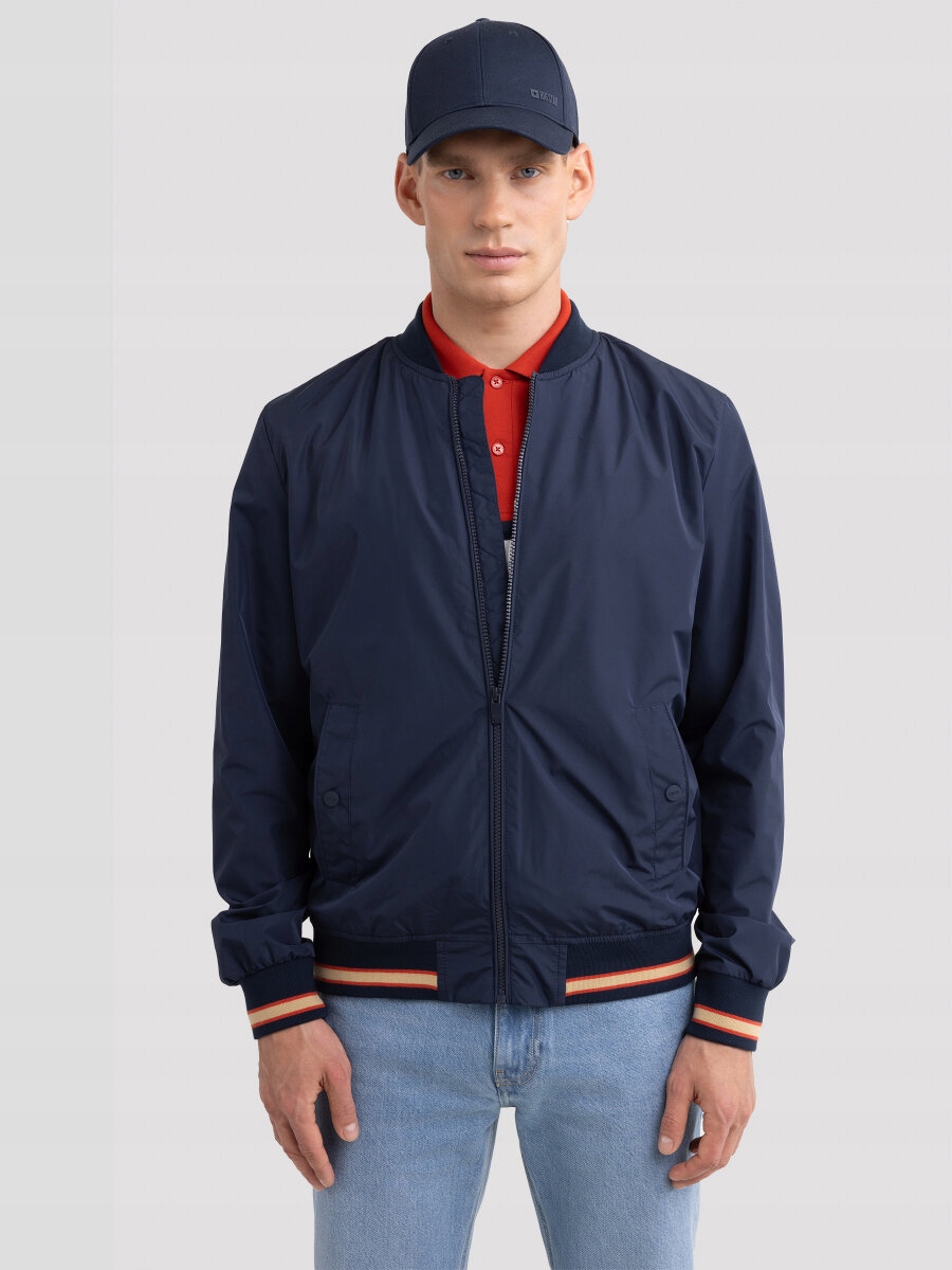 Big Star Pánská bomber bunda tmavě modrá Shoun 403 S