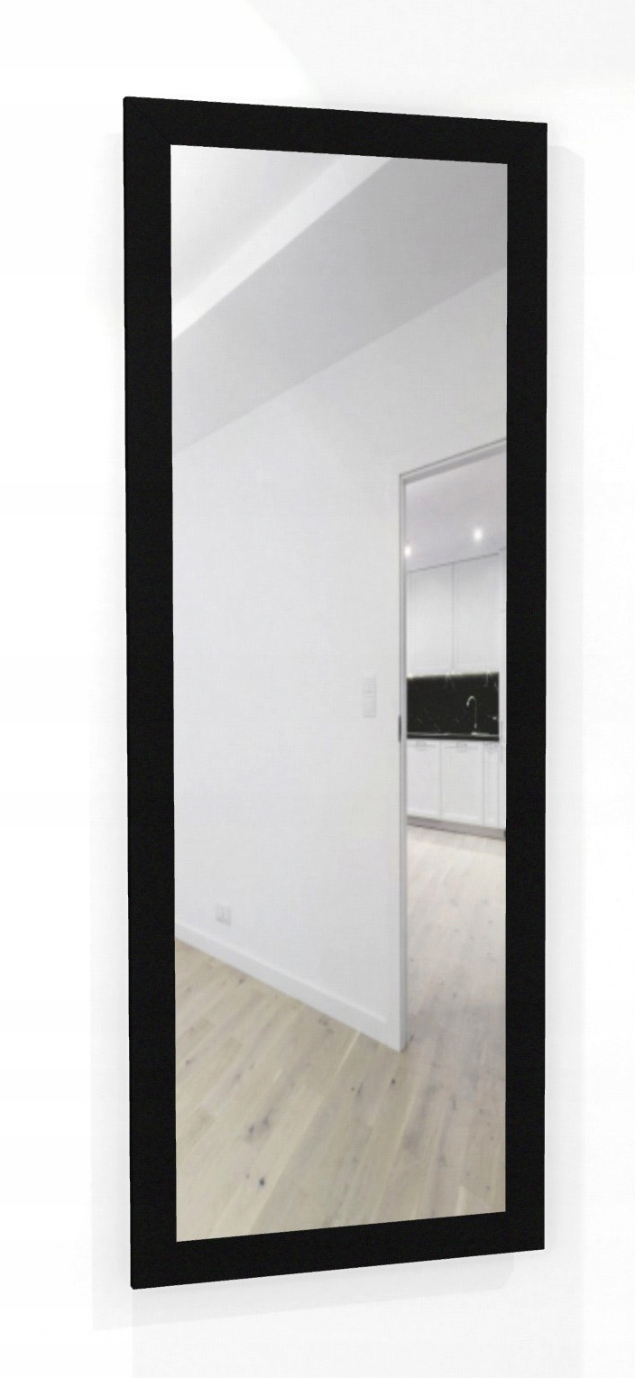 DUŻE Lustro w CZARNEJ ramie MDF 160x60 13 kolorów