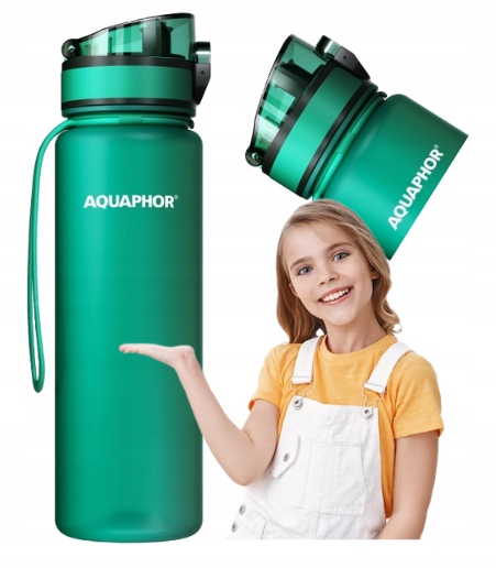 Vízszűrő palack Aquaphor 0,5l zöld 1 szűrő