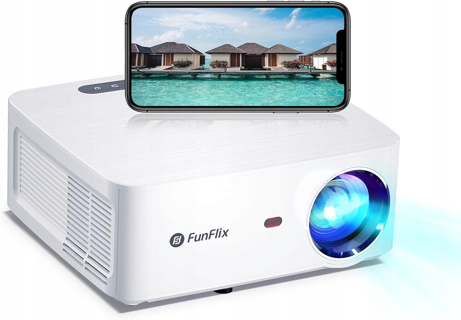 PROJEKTOR LED 15000L BT WIFI 5G FULL HD 1080P 300" FUNFLIX RD-828