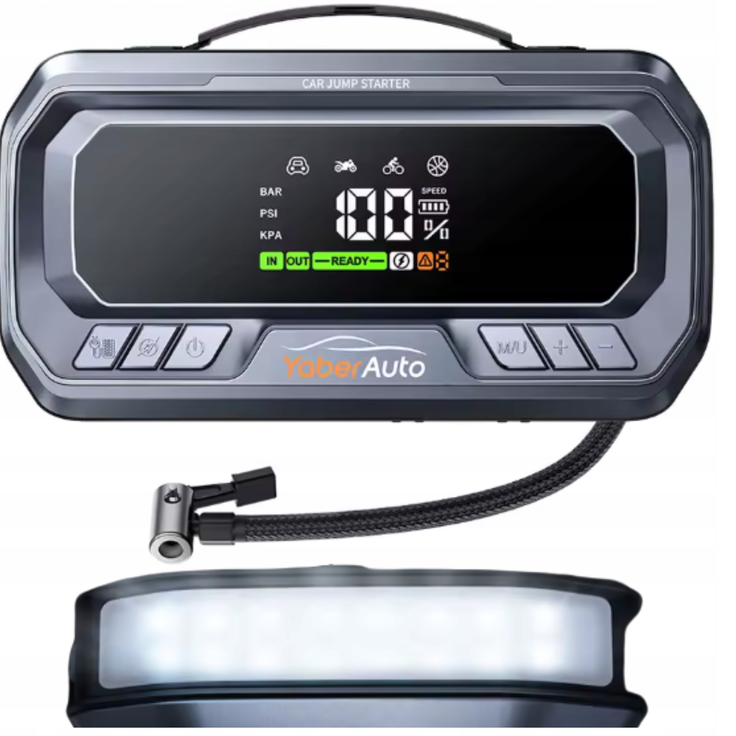 Booster Štartovacie Zariadenie Powerbank Starter Kompresor 26800 mAh 6000A