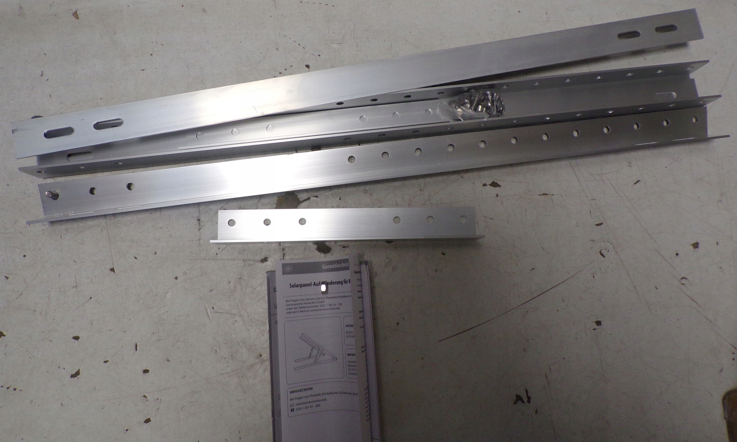 2XWSPORNIK Do Panelu Słonecznego Z Regulowanym Kątem