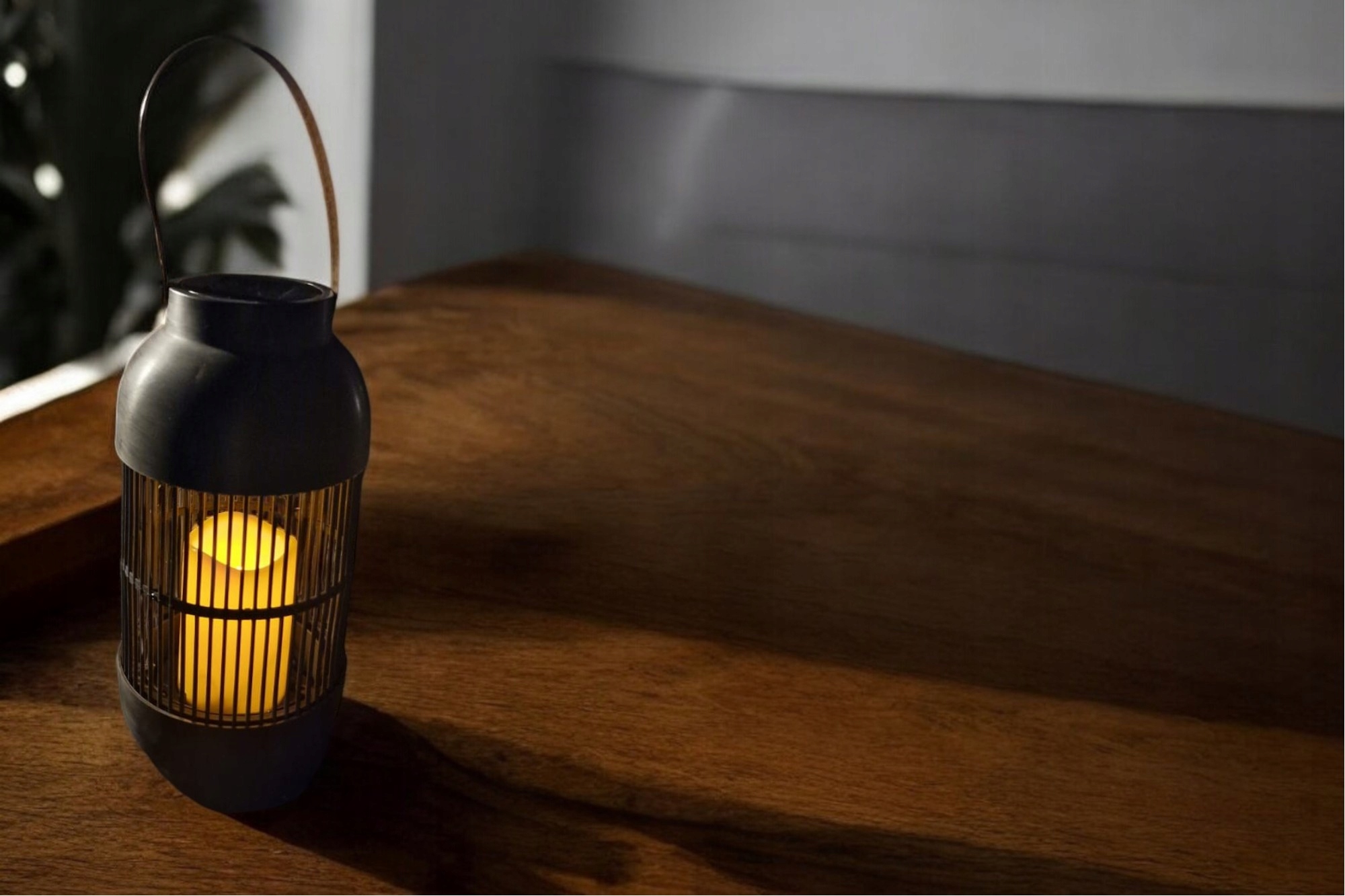 Lampka solarna LED 33 cm - latarenka ogrodowa z czujnikiem zmierzchu