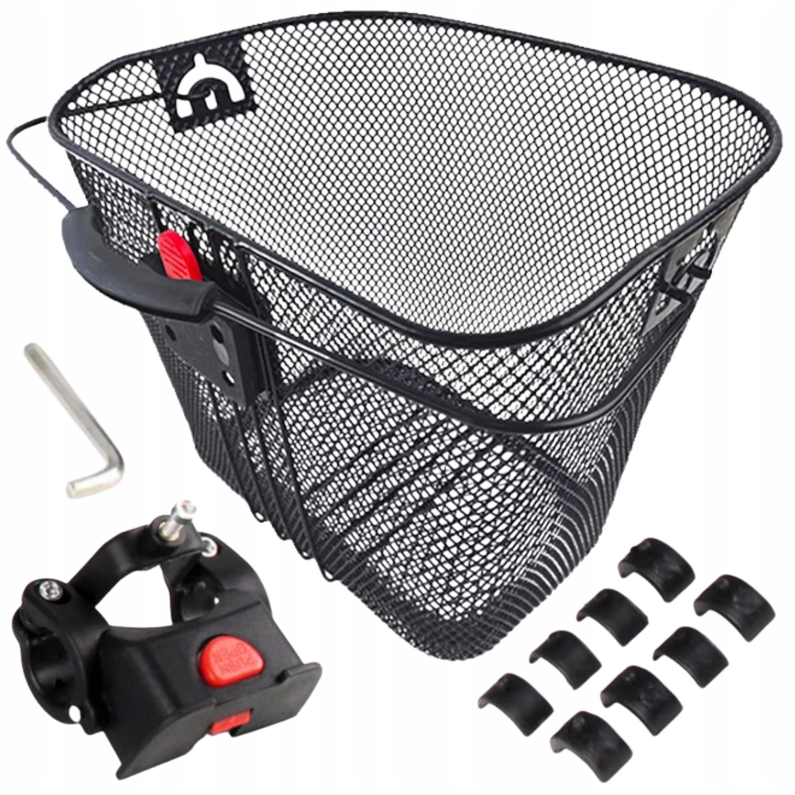 ВЕЛОСИПЕДНАЯ КОРЗИНА МЕТАЛЛИЧЕСКАЯ ВЕЛОСИПЕДНАЯ КОРЗИНА БОЛЬШАЯ ДЛЯ ГОРОДСКОГО РУЛЯ CLICK