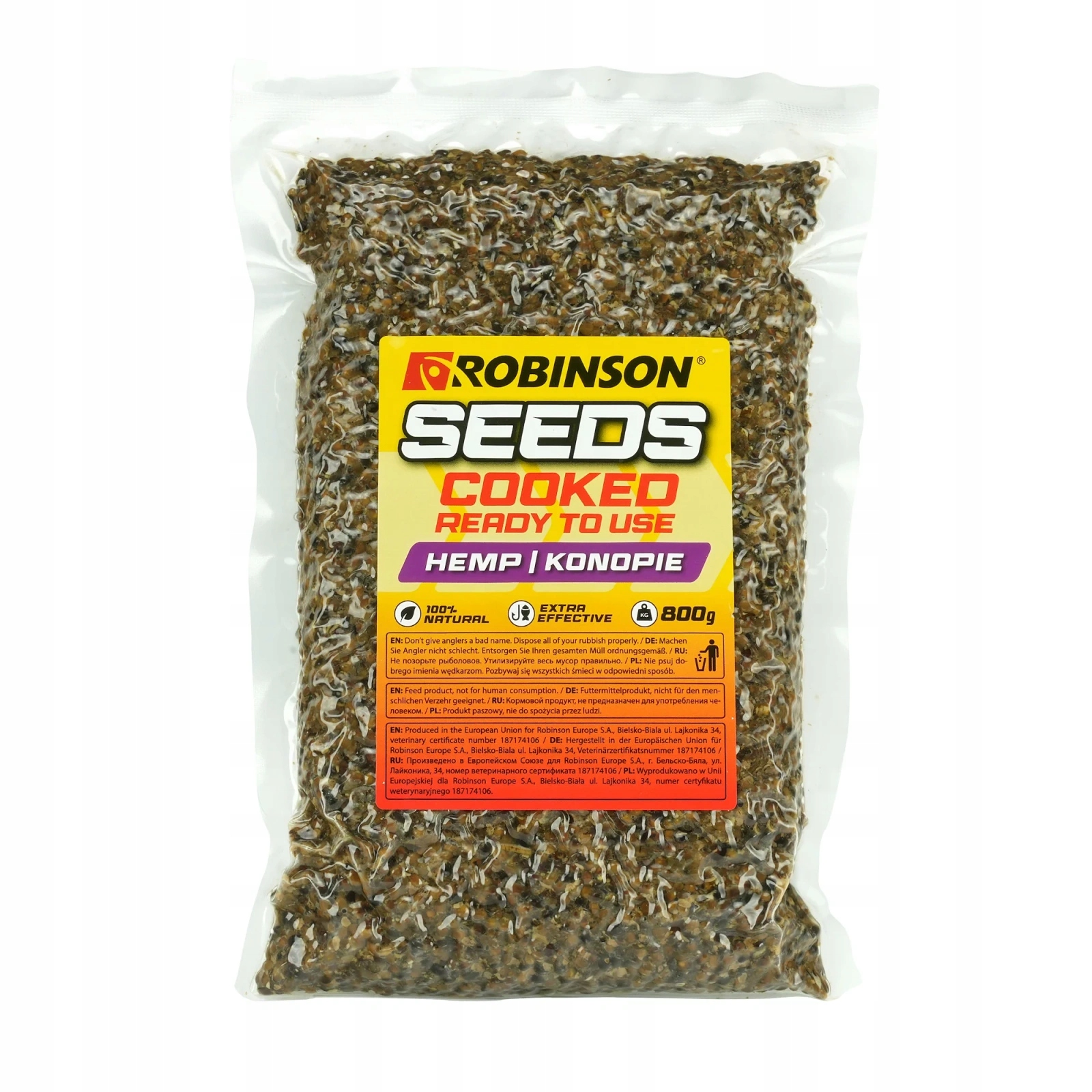 Konopie gotowane Robinson 800g