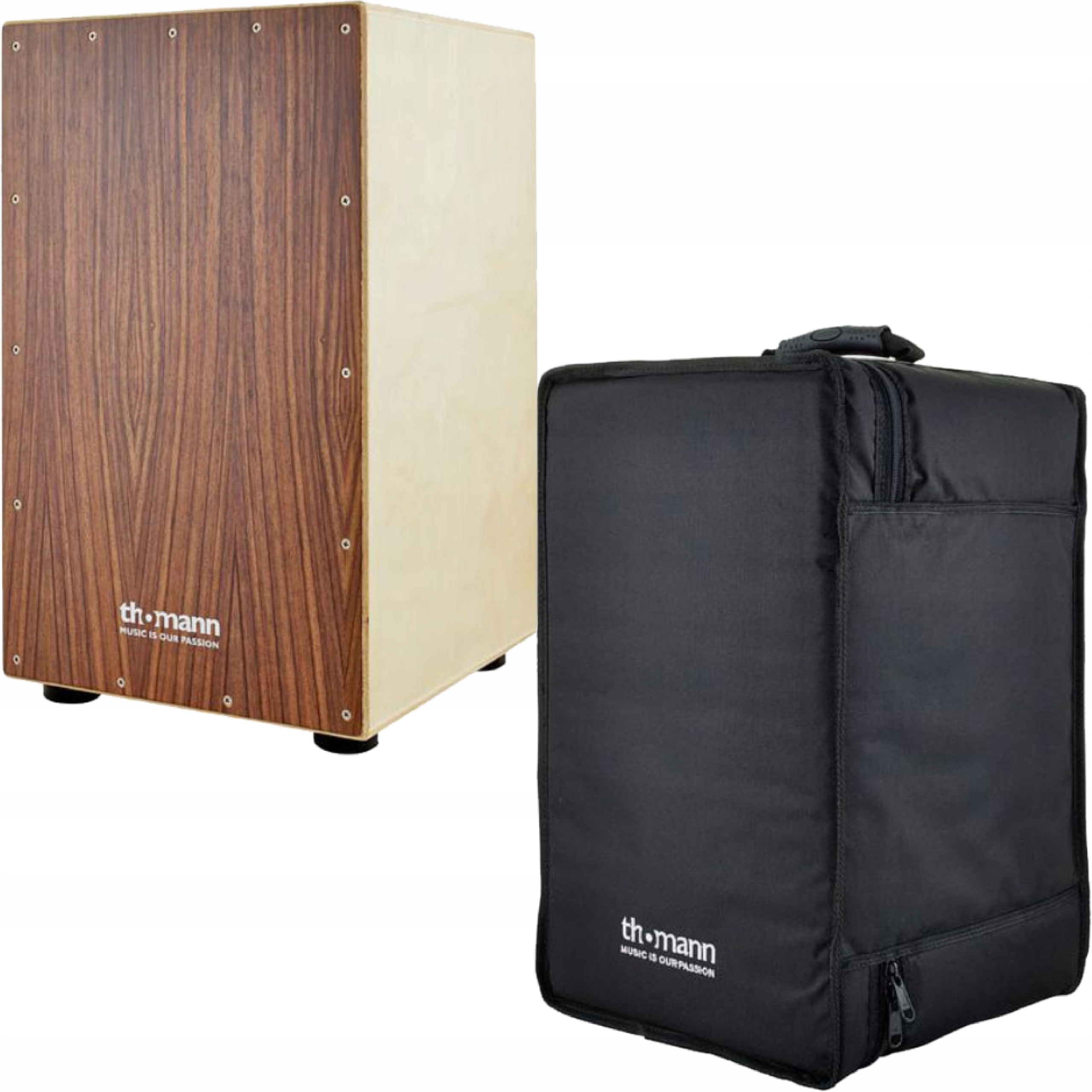 Cajon Thomann CAGS-200BM z werblem + pokrowiec