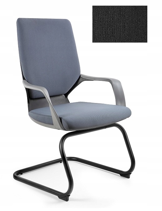 Unique Kancelářská židle Apollo Skid černá/tkaná BL418