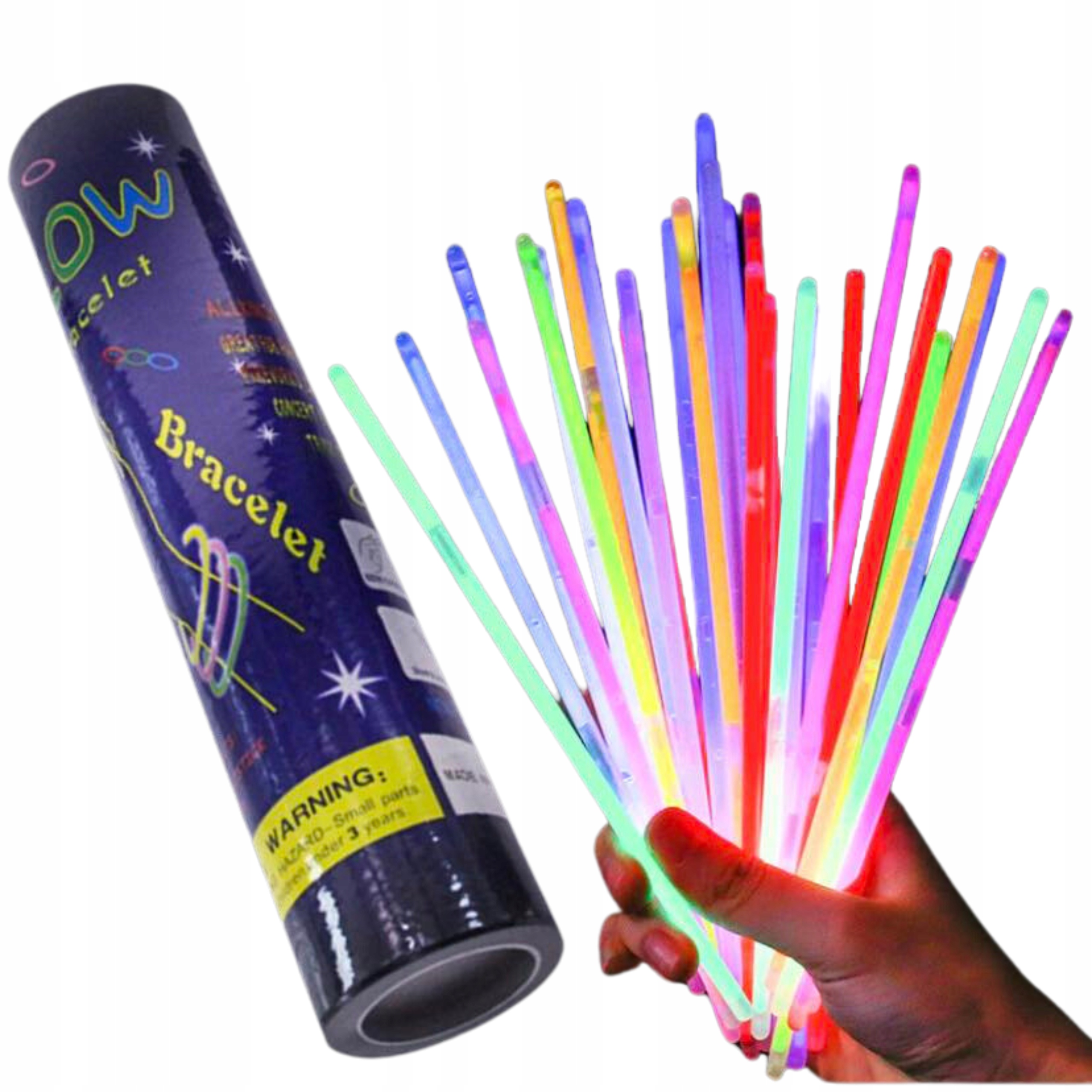 BRANSOLETKI OPASKI FLUORESENCYJNE ŚWIECĄCE NA IMPREZE URODZINY PRZYJĘCIE