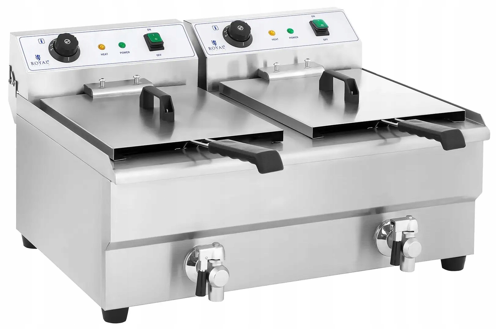 Frytownica elektryczna 2x16l 6400W Royal Catering RCEF-16DH-1 10010028