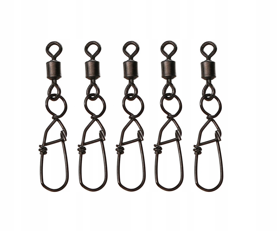 Flagman Feeder German Snap Link Swivels S 5szt. Agrafka z krętlikiem