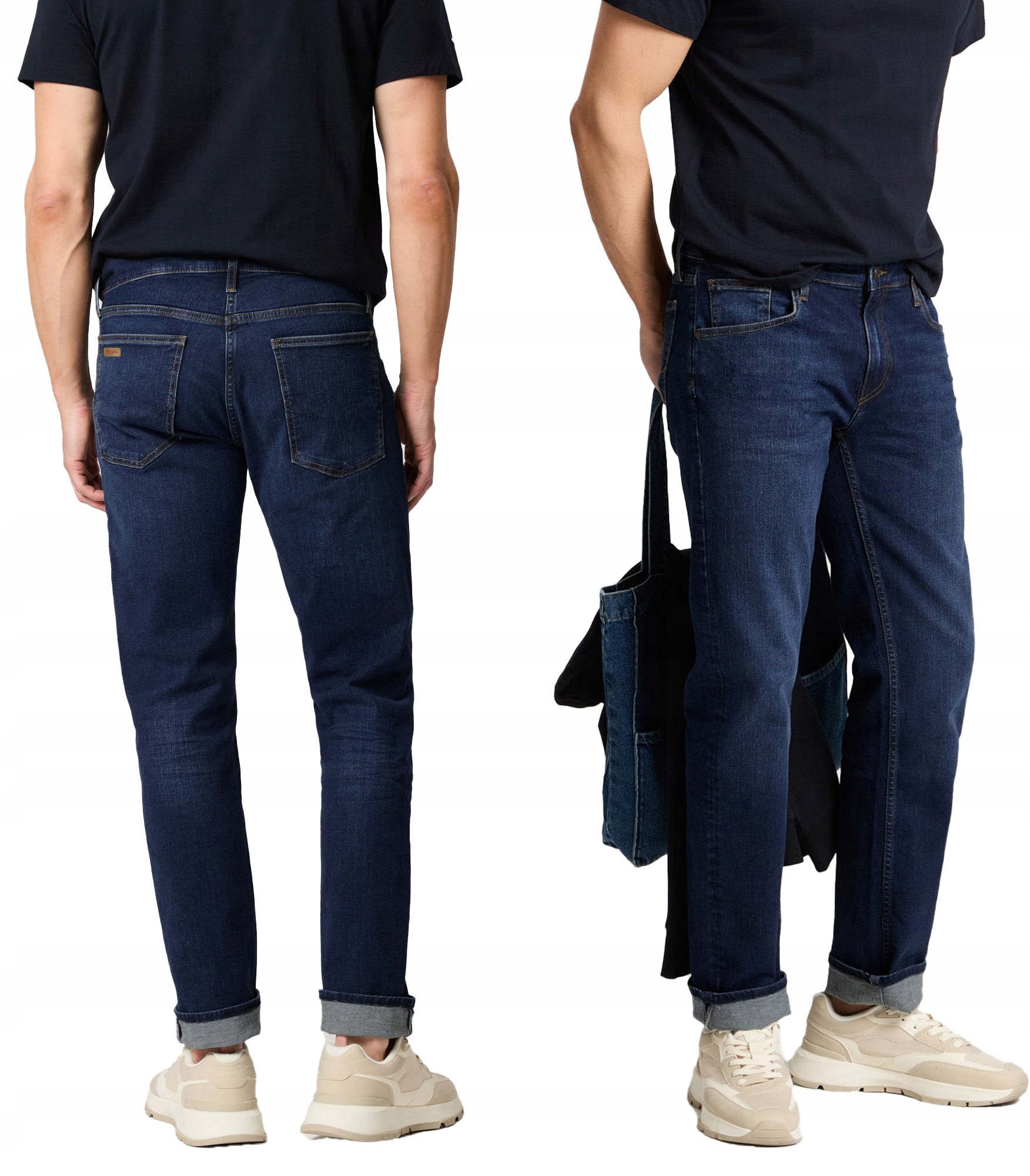 Pánské kalhoty Jeans Texasy Džíny Jednoduchá Nohavice Námořnická Modrá Hunter 211/2 33/32