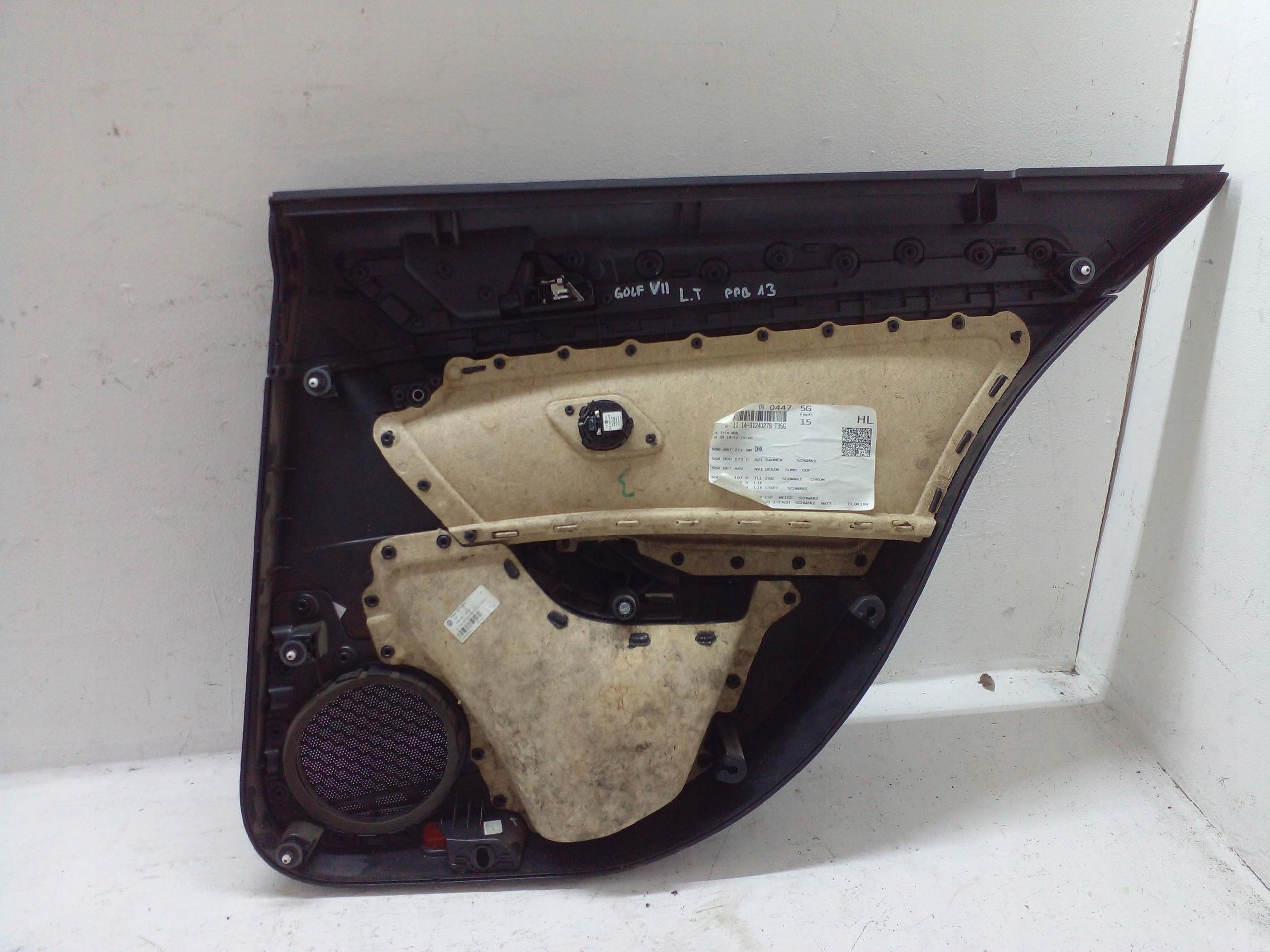 side door left rear part VW GOLF VII 13-19 EU
