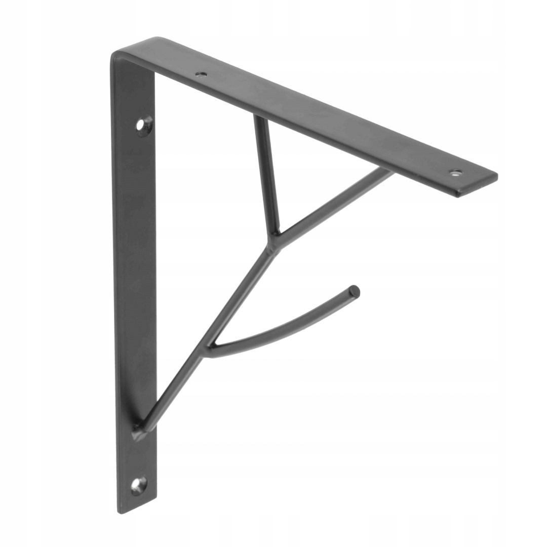 PODPÓRKA PÓŁKI WSPORNIK DO PÓŁEK CZARNA 17x20 Szerokość 20 mm