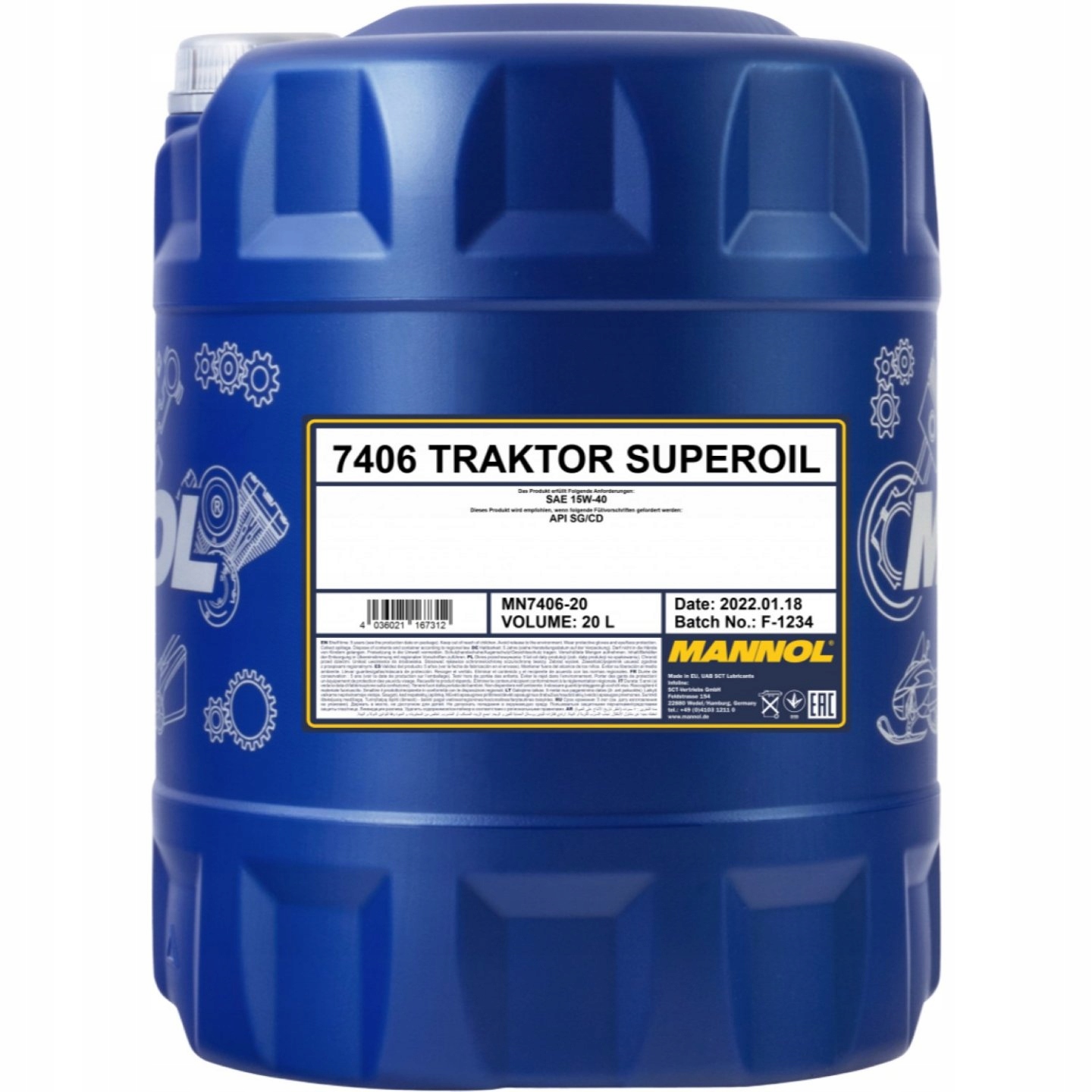 

Olej Silnikowy Mannol Traktor Superoil 15w40 20L