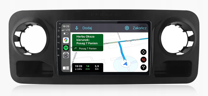 Mercedes Sprinter 2018-2025 Rádio Navigace Android Carplay Mapy