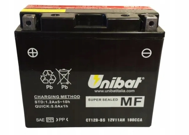 Batéria 11Ah 180A Unibat Agm L+