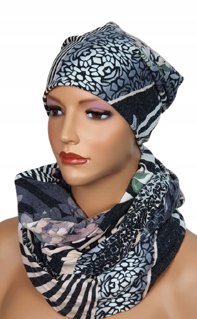 

Czapka i komin WEK-217 turbany czapki Eva Design