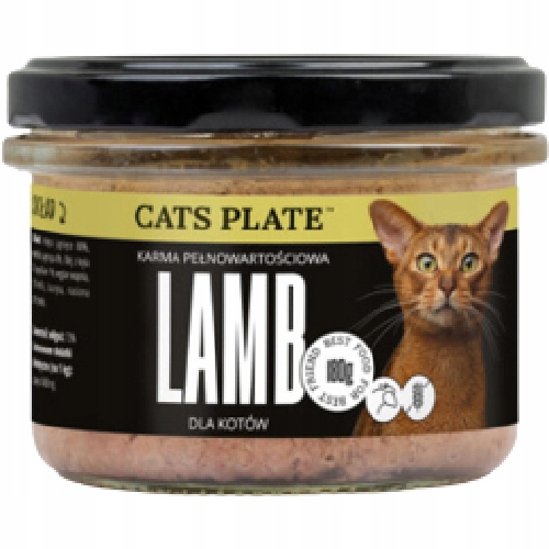3x Cats Plate Lamb – krmivo pro kočky pro kočky 180 g