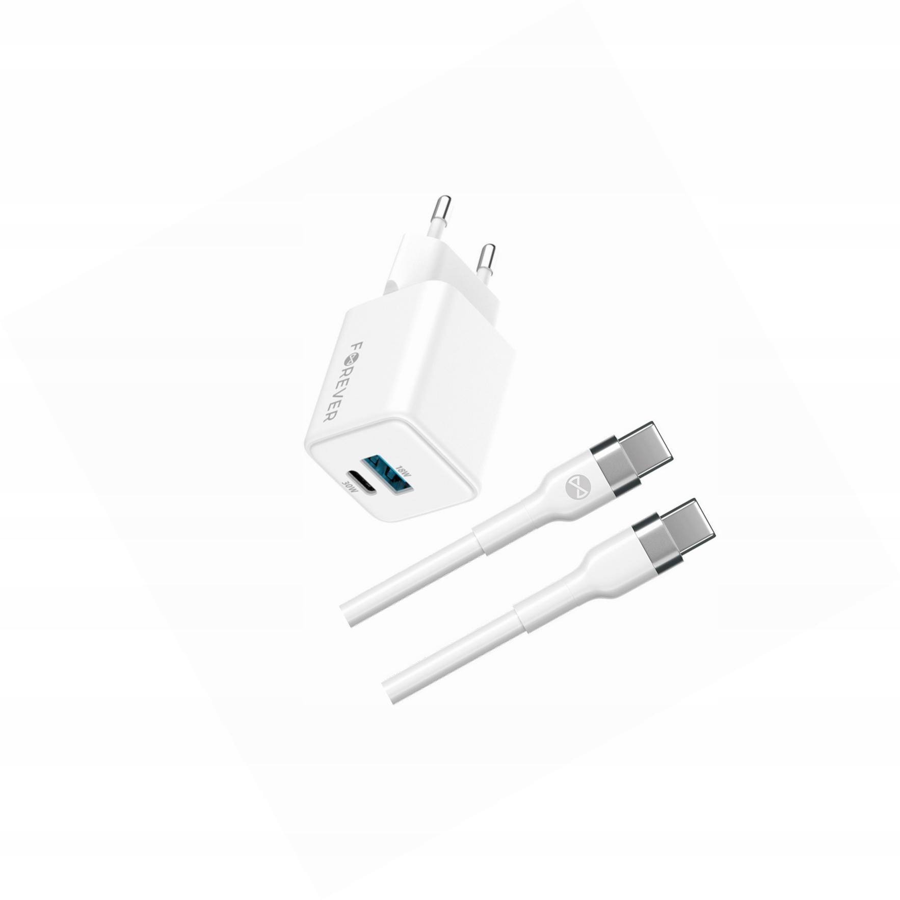 Szybka ładowarka GaN 30W Usb i Usb-c z kablem do Xiaomi Poco F3 5G