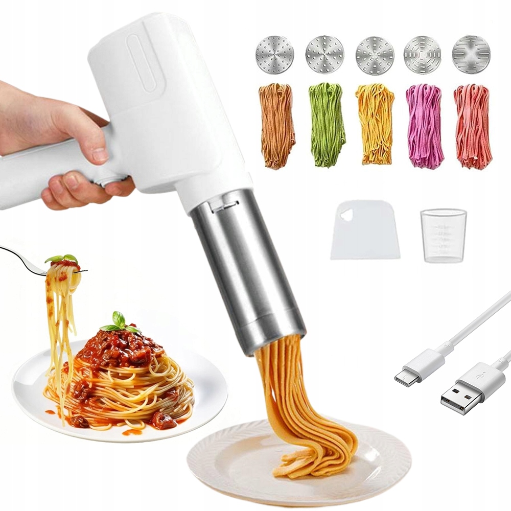 65W Elektrický Strojek Na Těstoviny Usb 5V1 S Regulací Tloušťky Pro Domácí Použití