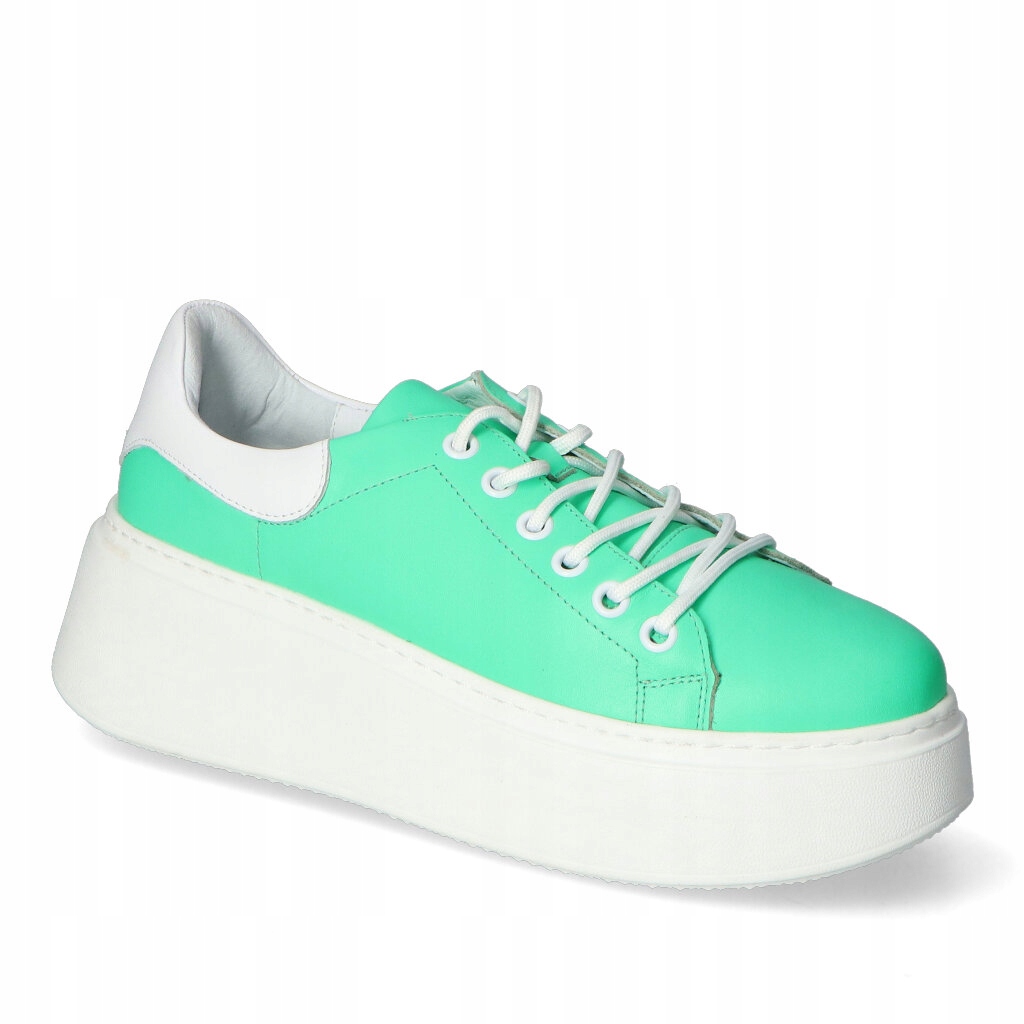 Tenisky Damiss 723 Zelené neonové/Bílé lico 37