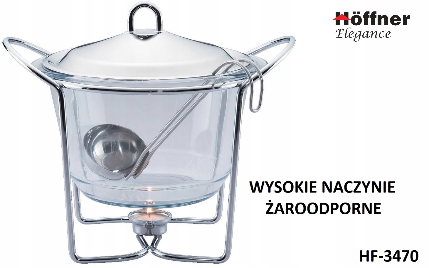 Podgrzewacz Waza na zupę Żaroodporny HOFFNER 4.2 l Marka Hoffner