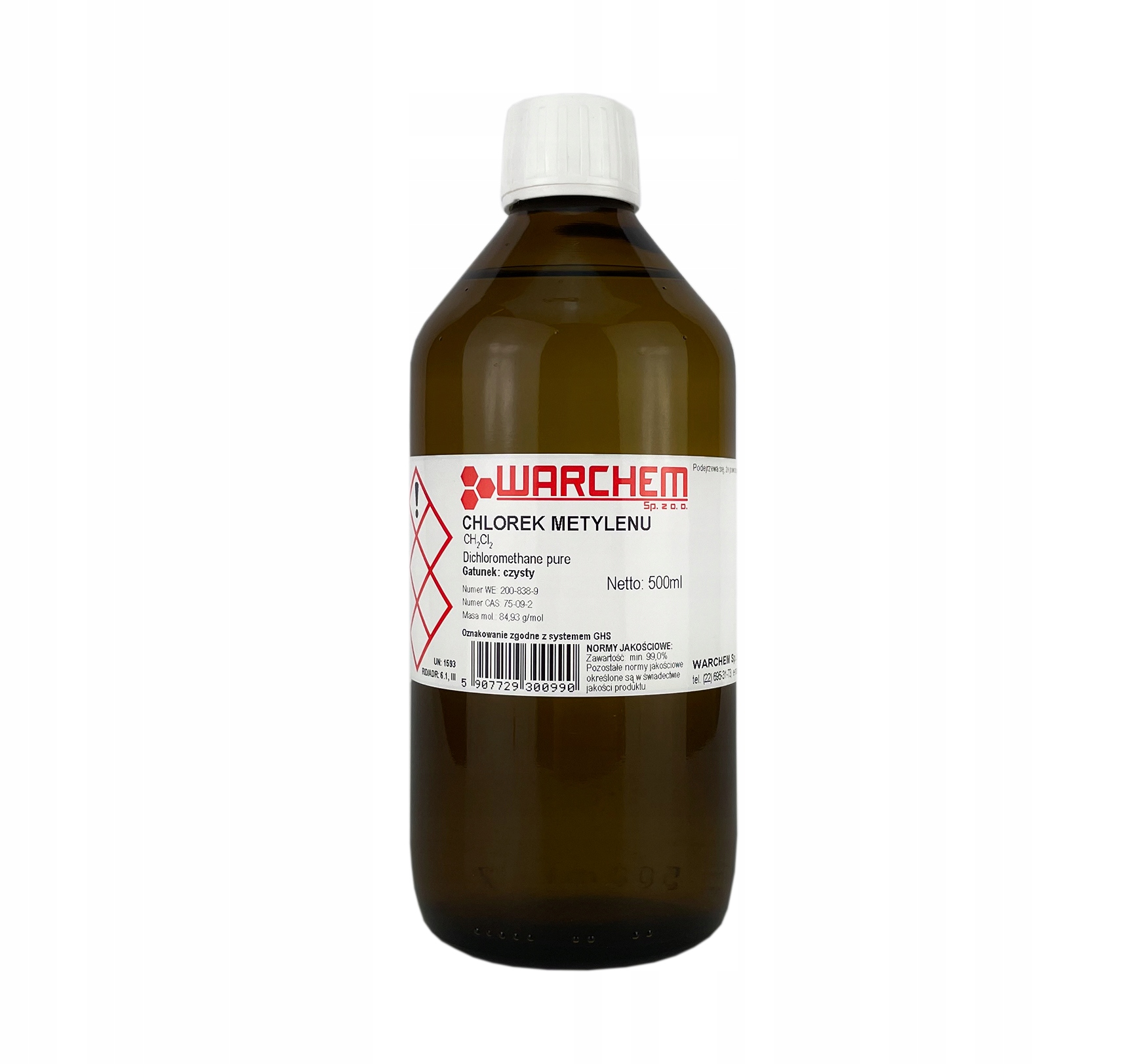 

Chlorek Metylenu (dichlorometan) czysty 500ml