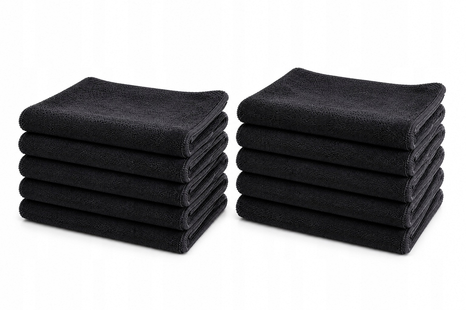 10 x Mikrofibra Professional 30x30 cm 320GSM Czarna Ścierczka Uniwersalna