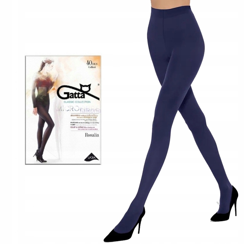 

Grube rajstopy Gatta Rosalia 40den Blue Night 4-L