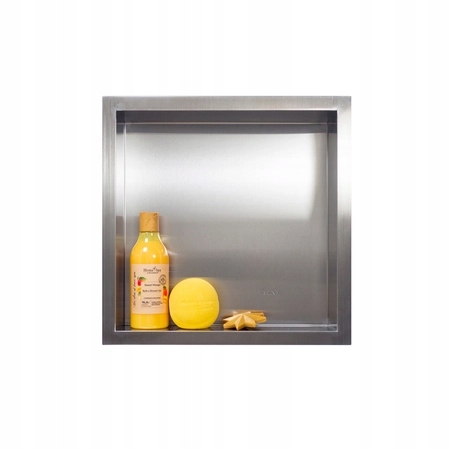 Balneo Wall-box One Výklenková police Inox 30x30x7 cm, OB-IN1.