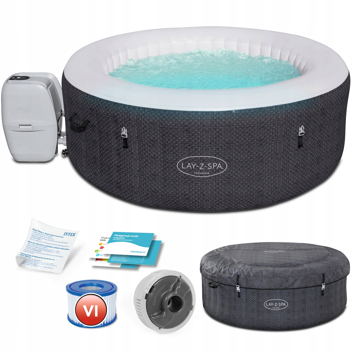 

Dmuchane Spa Ogrodowe 4-osobowe Hydromasaż Bestway