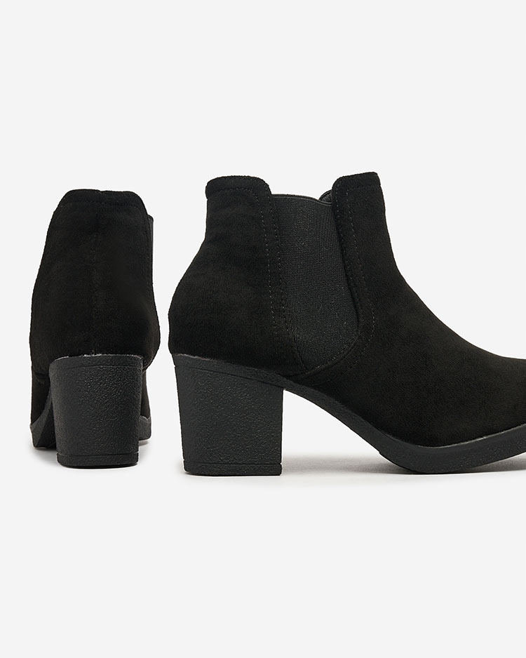 CZARNE BOTKI DAMSKIE GREGIANCA 40 Wzór dominujący bez wzoru