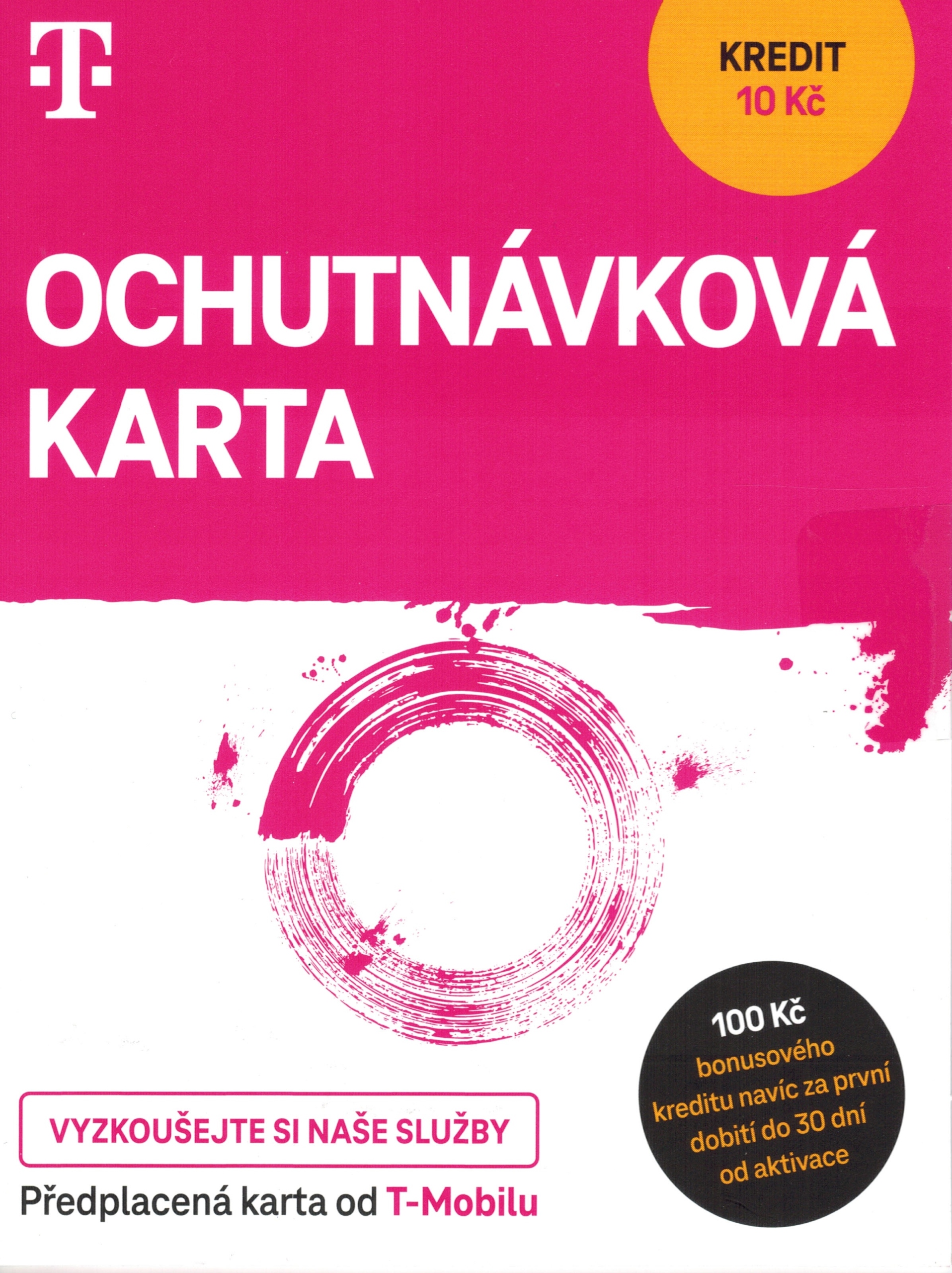 Czeska karta anonimowy starter T-mobile 10 Czk 733 701 933 Złoty numer