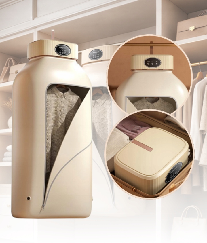 Levně Sušák Na Prádlo Přenosná Elektrická Skládací 600W Turistická Do Skříně