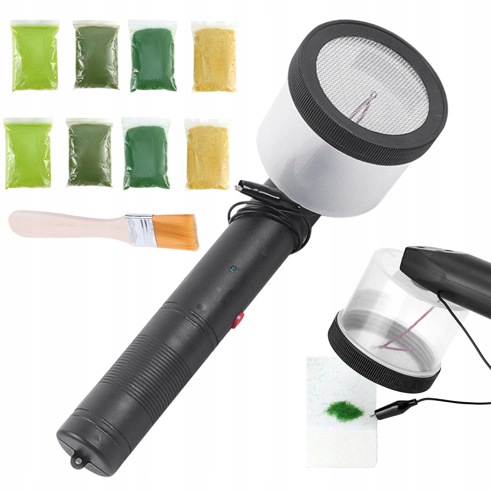 Elektrostatický Flokovací Přístroj Aplikátor Na Trávu Pro Diy