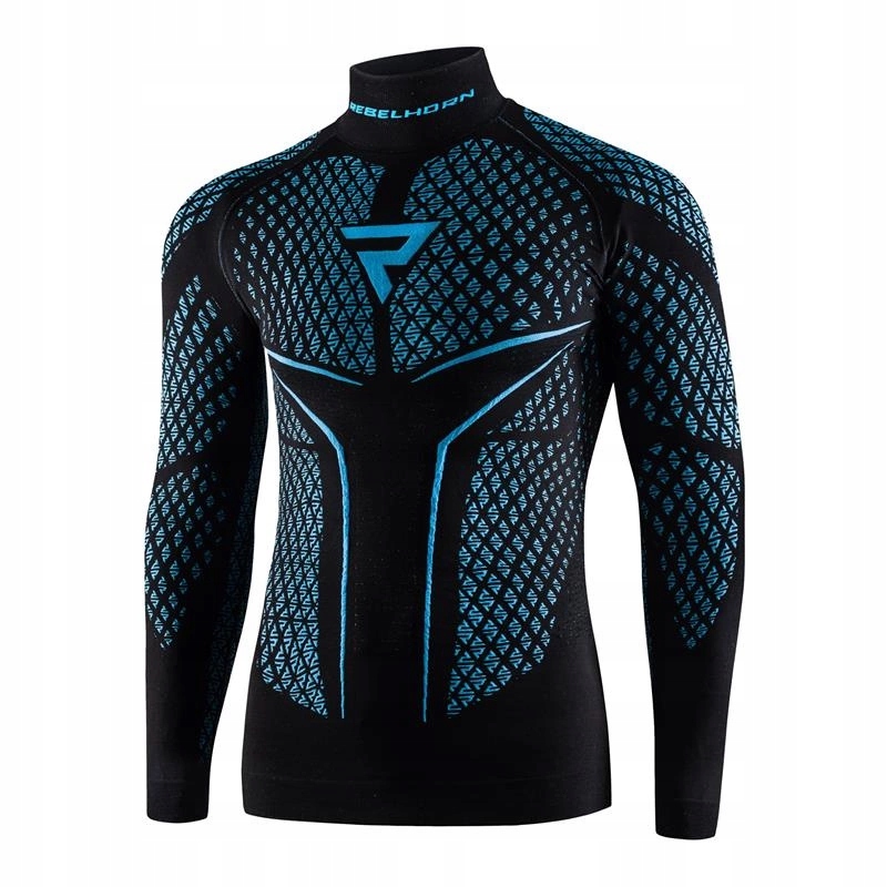 Tričko Rebelhorn Therm II Black/blue Bonus