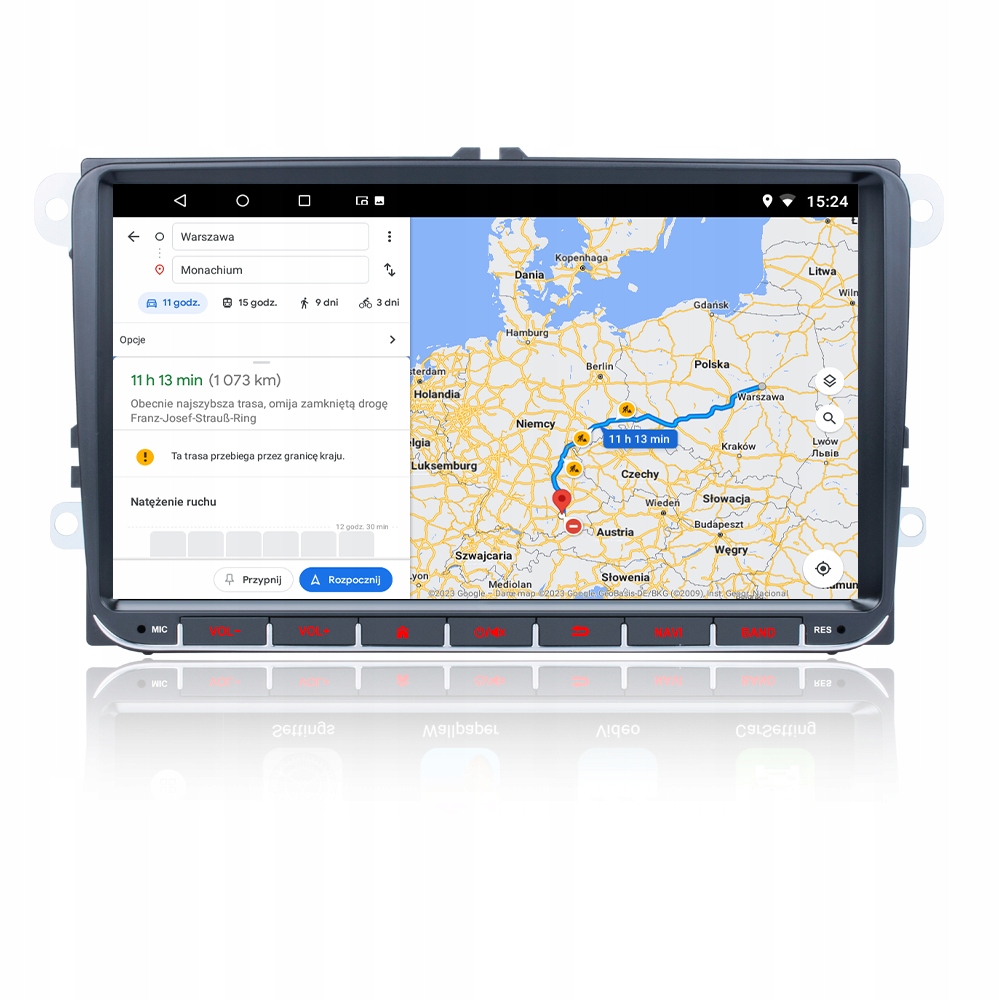 RADIO ANDROID 2DIN 4+64 GB 9 CALI VW PASSAT B6 B7 GOLF 5 V 6 VI SKODA SEAT Stan opakowania oryginalne