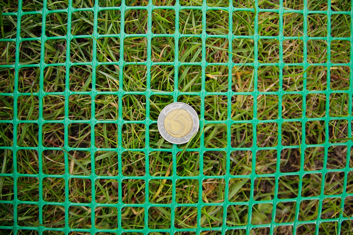 PLASTIKOWA SIATKA OGRODZENIOWA rabatowa BUDOWLANA 1,2m 1,2x10m ZIELONA PCV Kształt Prostokątny