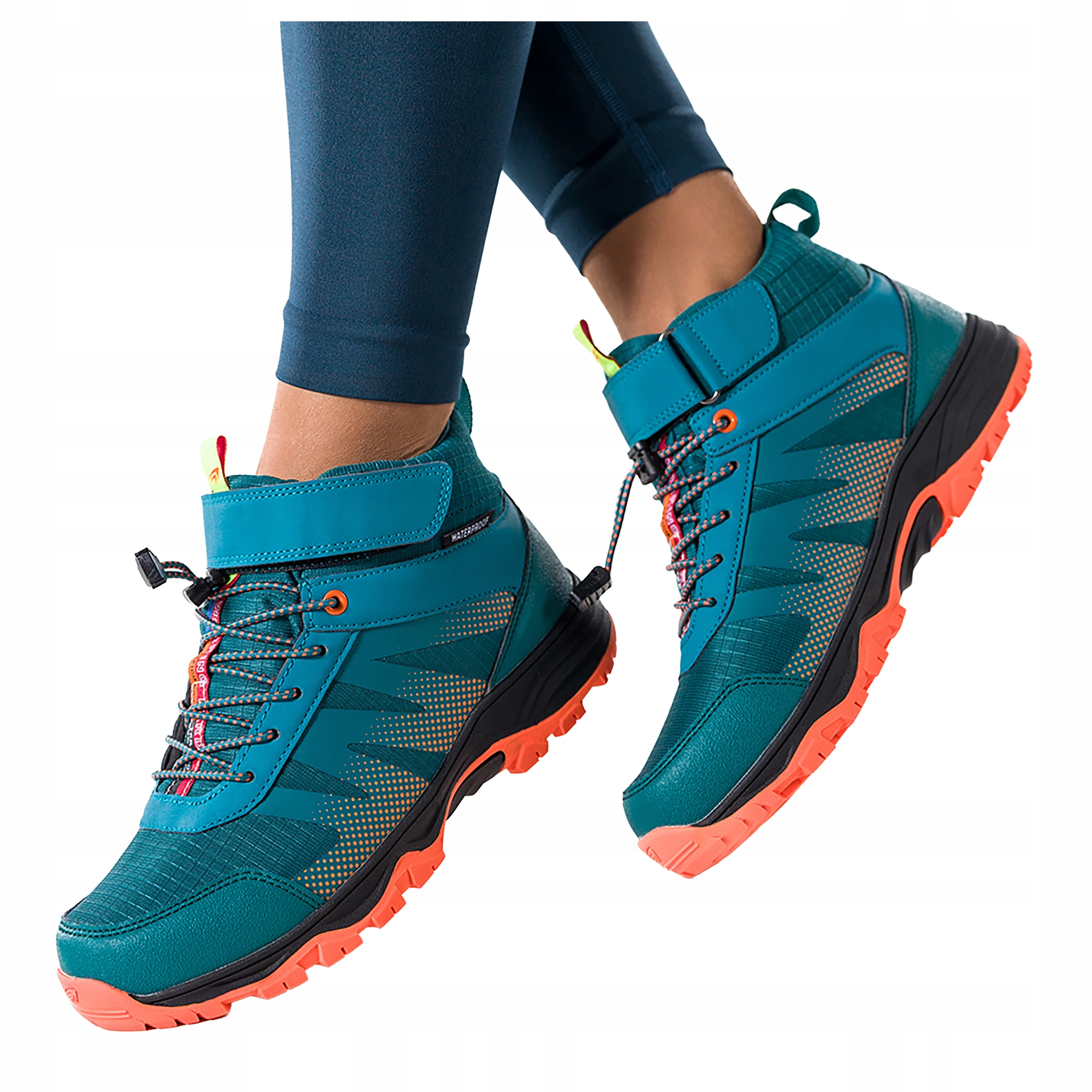 Modré Trekingové Boty Dámské Voděodolné Šněrovací Sportovní velikost 38