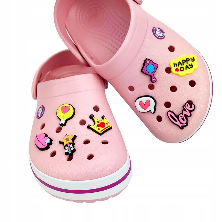 PRZYPINKA PIN DO BUTÓW CROCS CROCSÓW TĘCZA KWIAT STOKROTKA Kolor wielokolorowy