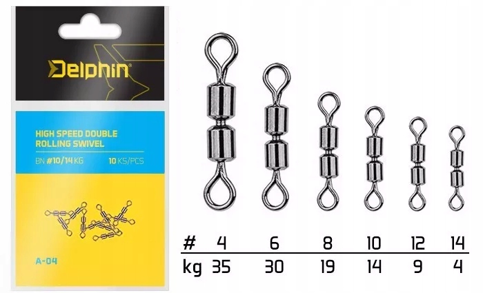 Krętlik Delphin Hi Speed A-04 roz. 14