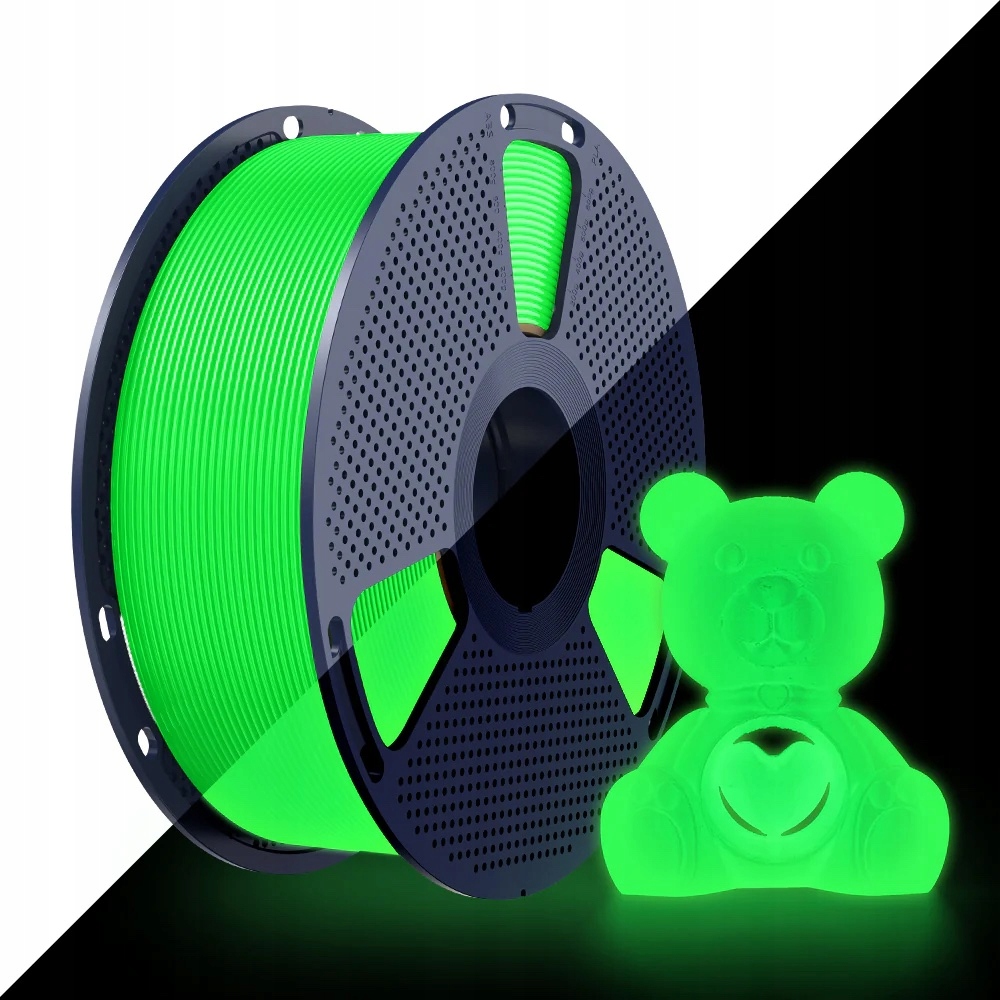 Filament Sunlu 1.75 mm PETG Glow in the Dark Green 1kg