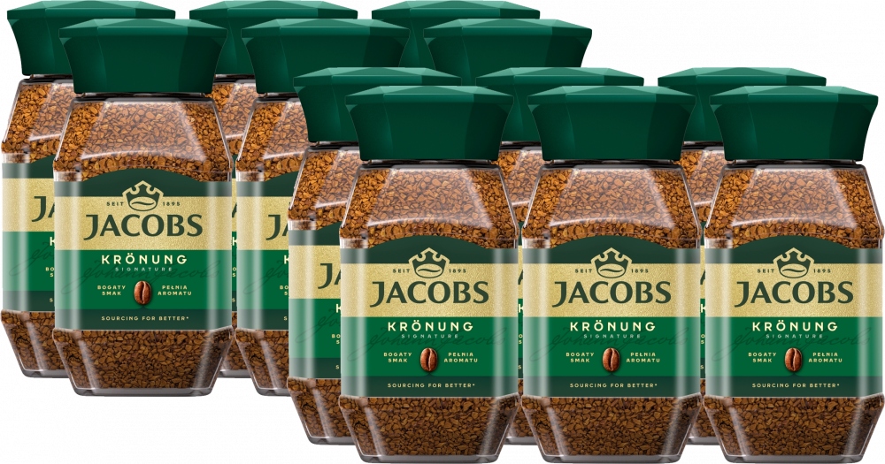 Kawa rozpuszczalna Jacobs Kronung 100 g x12