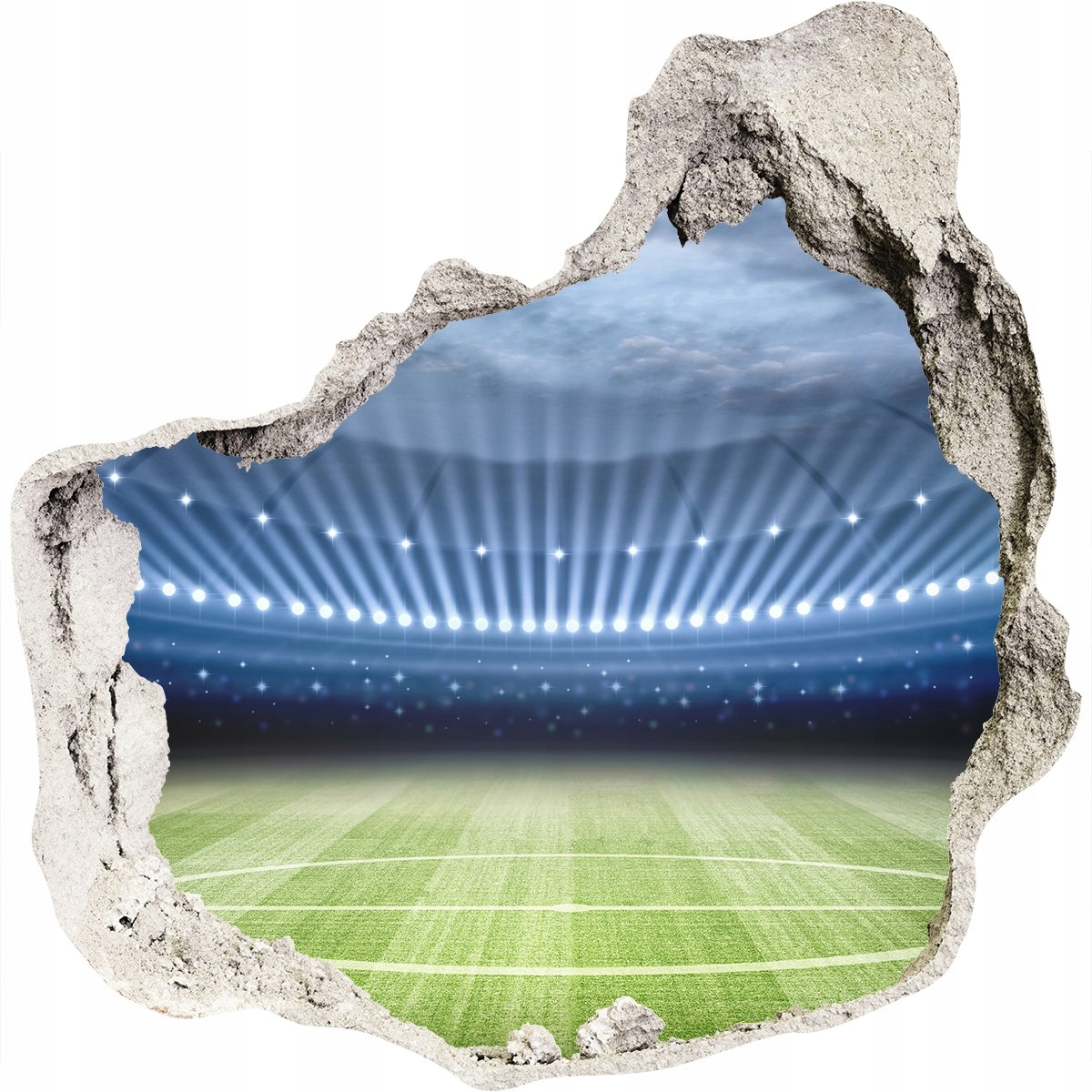 

Fototapeta dziura na ścianę 3d Naklejka Stadion