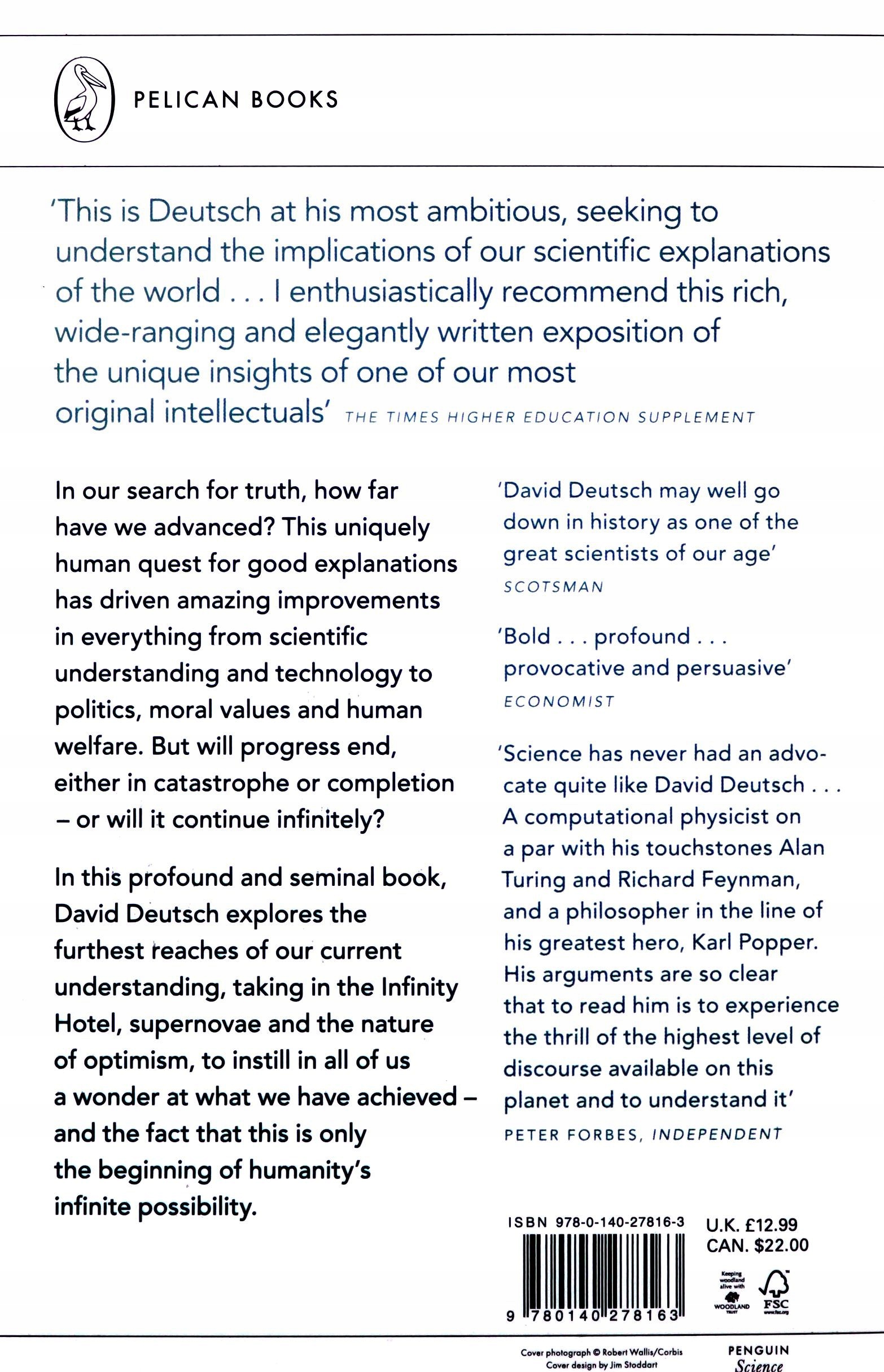 THE BEGINNING OF INFINITY: EXPLANATIONS THAT TRANS Stan opakowania oryginalne