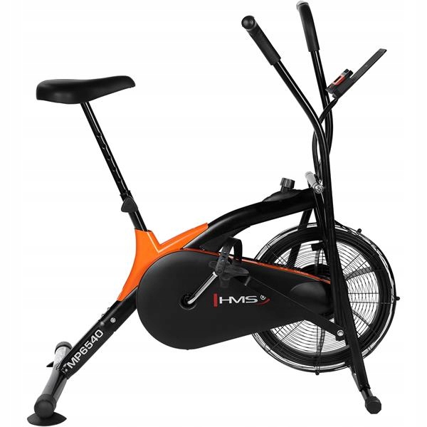 Solidny rowerek treningowy airbike z oporem powietrznym z komputerem MP6540