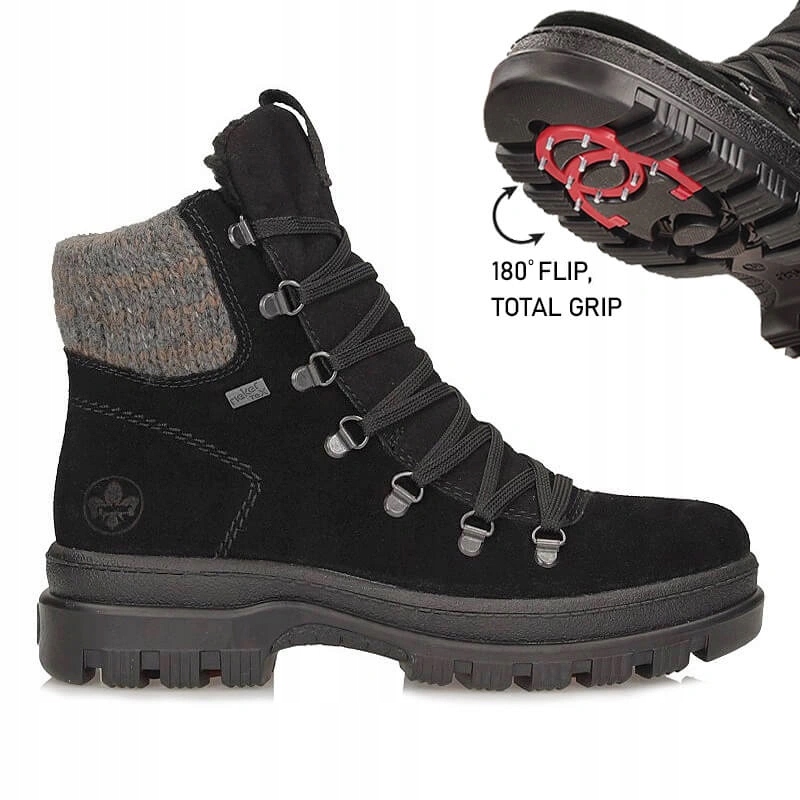 Dámské kotníkové boty Rieker Tex X8200-00 Non-Slip System Protiskluzové